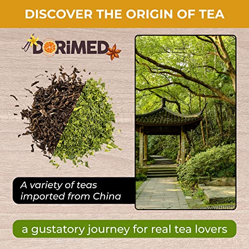 Discover Tasting Box – Assortment of 12 Teas & Herbal Infusions (84 individual sachets) – Black/White/Green/Matcha/Earl Grey/Oolong/Pu-Erh Tea – Gift Box - Teabags