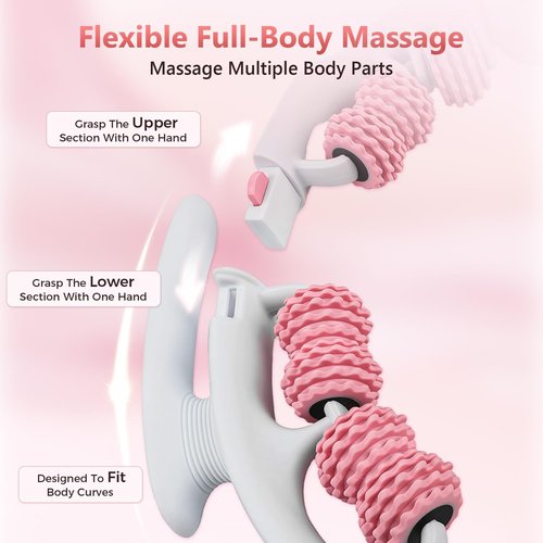 Cellulite Massage Roller - Deep Tissue Fascia Massager for Legs & Buttocks | Lymphatic Drainage Tool