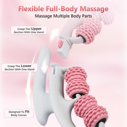 Cellulite Massage Roller - Deep Tissue Fascia Massager for Legs & Buttocks | Lymphatic Drainage Tool