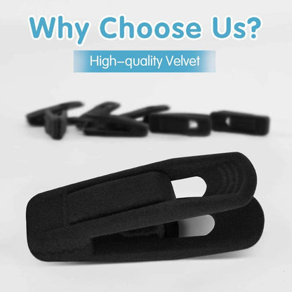 TOFIIGREM Velvet Hangers - 40 PCS Black Clips for Pants, Skirts & Baby Clothes | Durable & Non-Slip