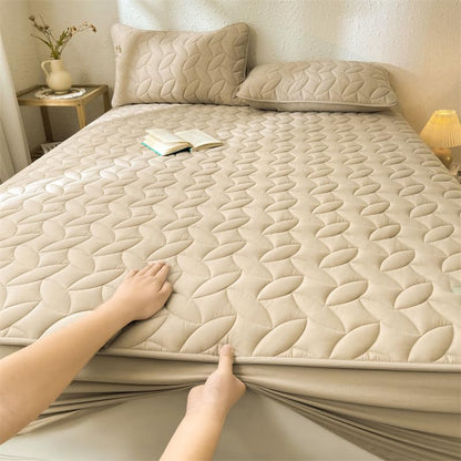Brown Mattress Protector Fitted Deep Pocket 11 Inch - Washable King Size
