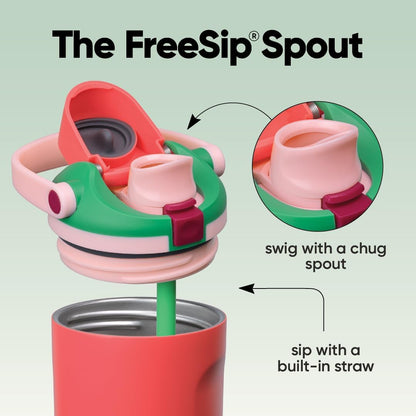 Owala FreeSip Sway Insulated Water Bottle - 40oz Stainless Steel with Two-Way Spout & Straw | BPA Free, Leak Proof, Strawberry Fields