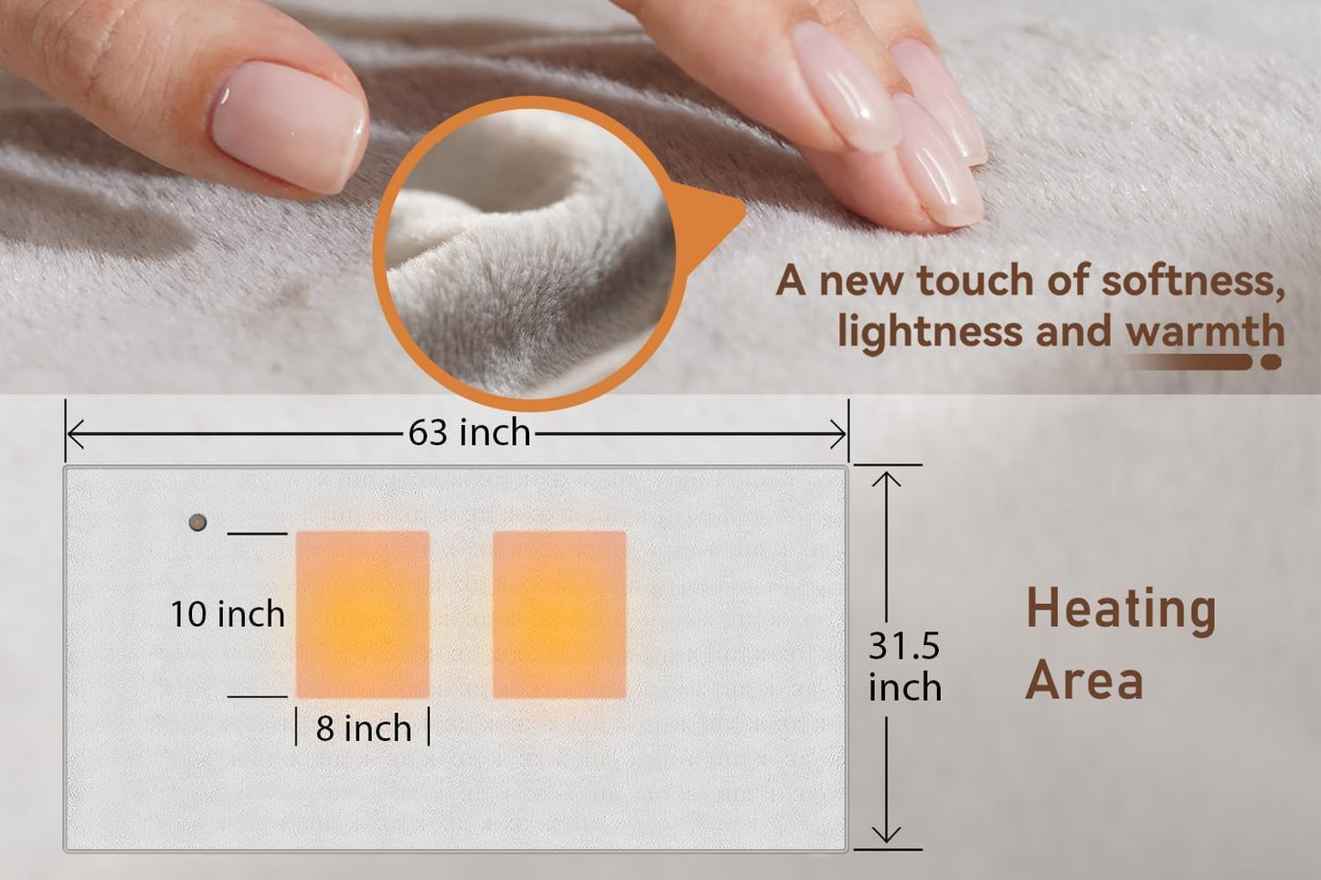 ZIREOT Wearable Shawl Blanket, Adapter Included - No Battery, Suitable for Home and Outdoor Cold Protection, Soft and Warm Large Size