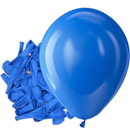 Bezente Royal Blue Latex Party Balloons - 150 Pack 5-Inch Round Helium Balloons for Graduation & Weddings
