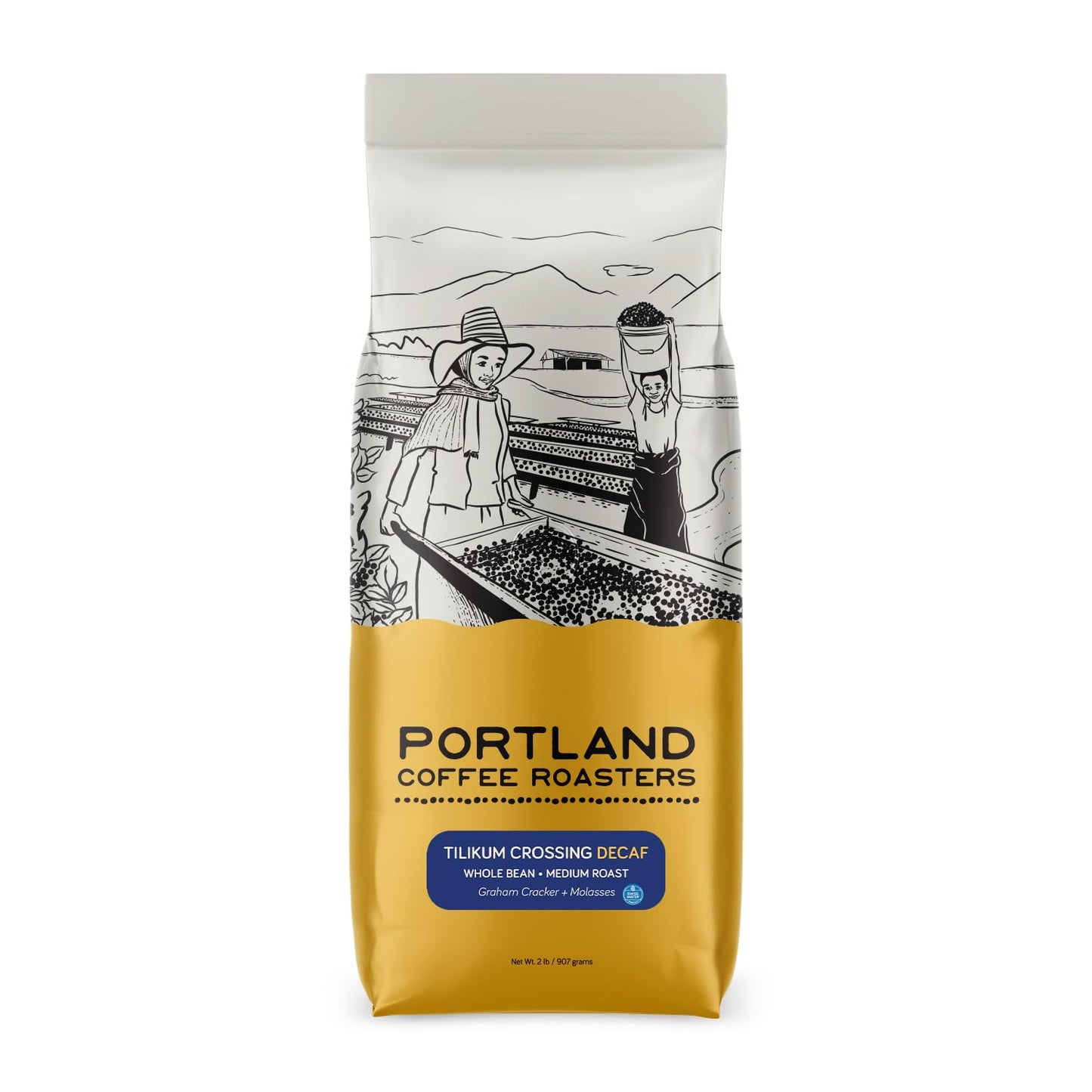 Tilikum Crossing Decaf - Swiss Water Processed - from Portland Coffee Roasters - 32 oz - WHOLE BEAN