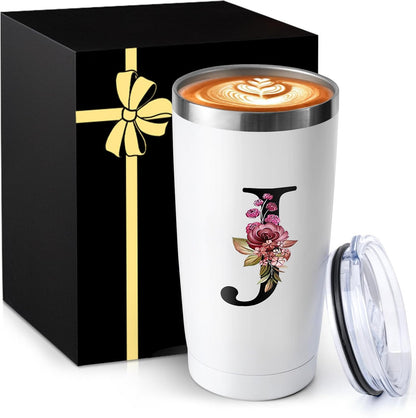 Skiennix 20 Oz Insulated Coffee Cup - Travel Tumbler with Lid | Perfect Gift for Women & Friends