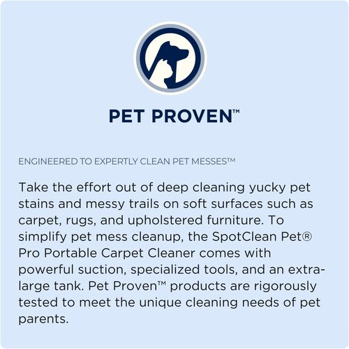 Bissell SpotClean Pet Pro - Portable Carpet Cleaner for Deep Stains | Compact & Efficient 2458