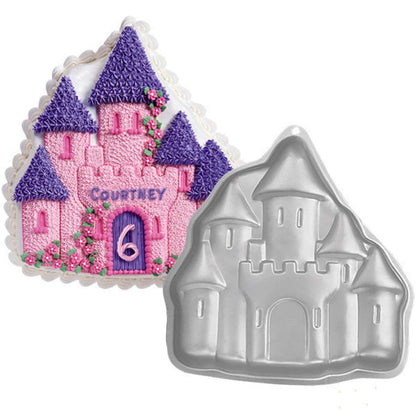 Aluminum Cake Mold 3D Castle Shape Baking Pan DIY Birthday Cake Mould Kitchen Supplies