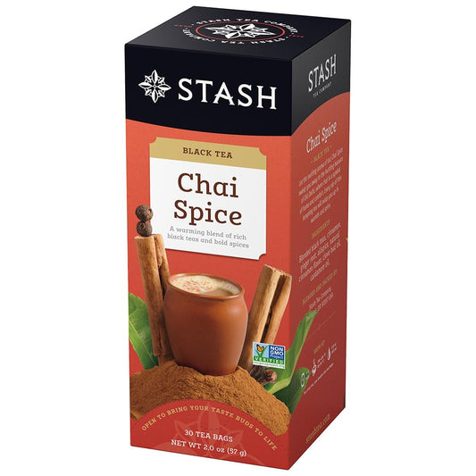 Stash Premium Chai Spice BlackTea, 30 Tea Bags