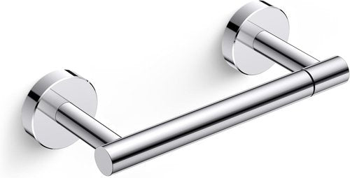 FORIOUS Toilet Paper Holder - Rustproof Stainless Steel Double Post Pivoting Design | Chrome Finish