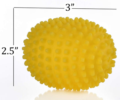 Skiennix Lemon Scented Dryer Balls - Natural Fabric Softener Alternative | Reduces Drying Time & Freshens Laundry (4-Pack)