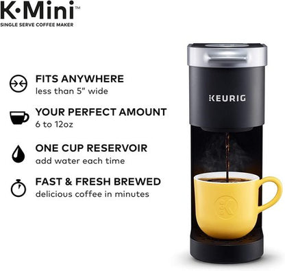 Keurig K-Mini Coffee Maker - Compact Single Serve K-Cup Pod Brewer | Perfect for Small Spaces