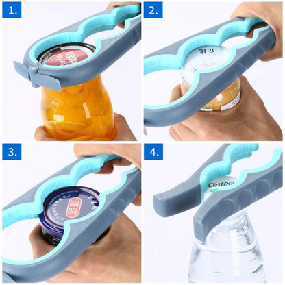 Skiennix Jar Opener - Easy Grip Bottle & Can Opener for Seniors & Arthritis Relief | Ideal for Low Strength Hands