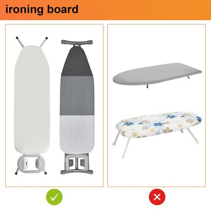 ORLESS Over The Door/Wall Mount Ironing Board Hanger, Laundry Room Iron and Ironing Caddy Board Storage Holder White