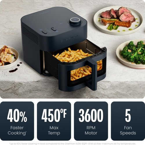 Chefman Crispinator Air Fryer - 7-in-1 Multi-Function with 8 Qt Capacity & TurboFry Pro Technology