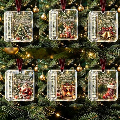 Christmas Money Holders Set - Holiday Cash Gift Ornaments for Tree & Gift Bundles