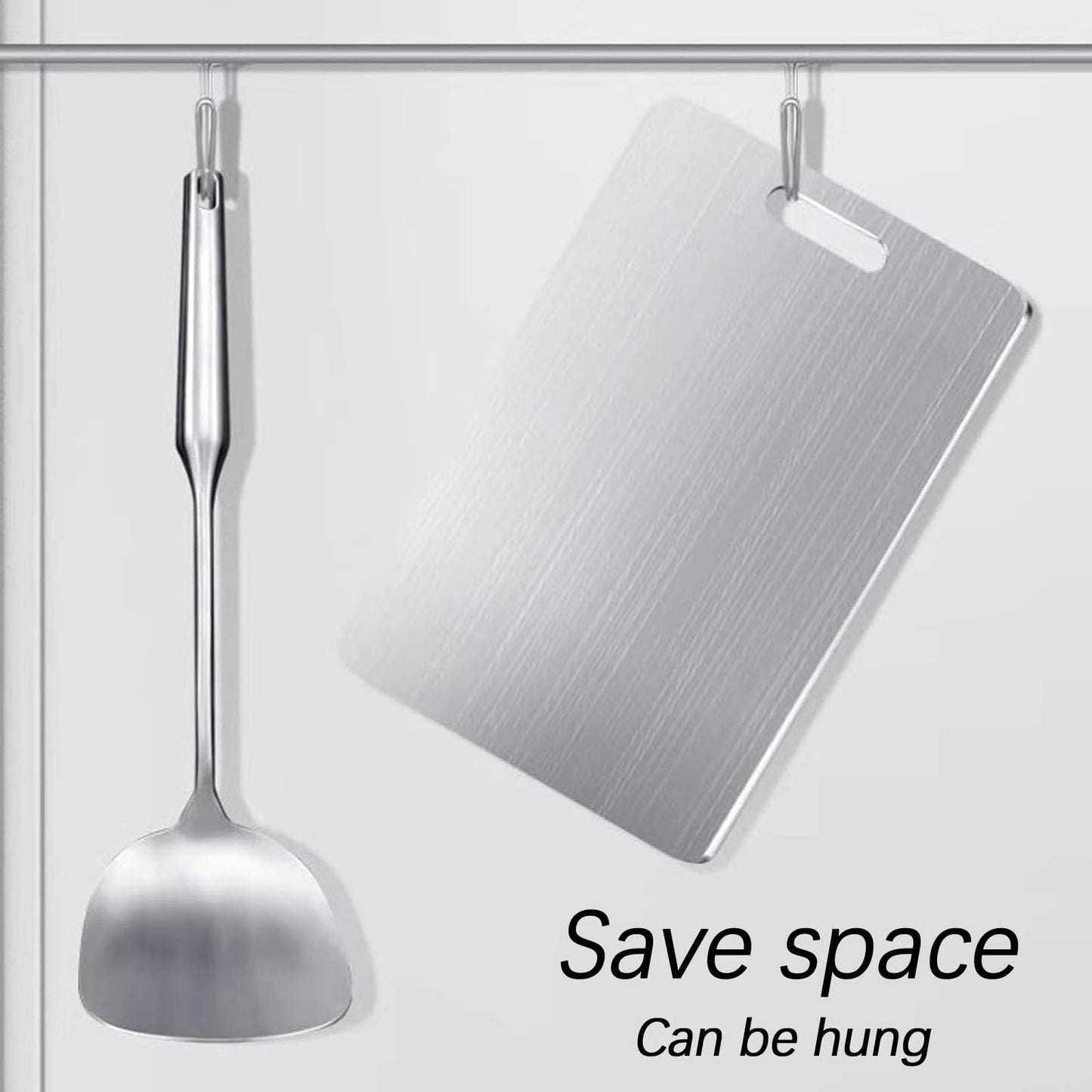 Tivano Cutting Board, Tivano Titanium Cutting Board, Tivano Titanium Cutting Boards for Kitchen, Knife-Friendly Cutting Boards Durable, Non-porous and Easy to Clean (L: 15.35 * 11.02in)