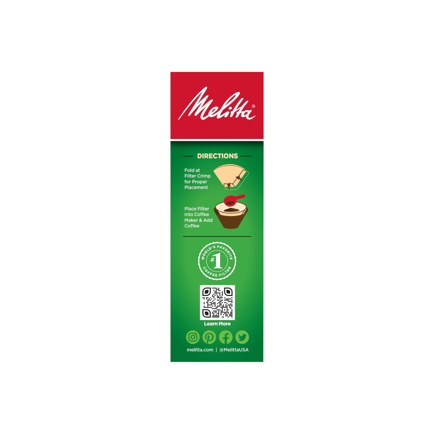 Melitta #2 Cone Coffee Filters, Unbleached Natural Brown, 100 Count (Pack of 3) 300 Total Filters Count - Packaging May Vary