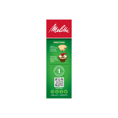 Melitta #2 Cone Coffee Filters, Unbleached Natural Brown, 100 Count (Pack of 3) 300 Total Filters Count - Packaging May Vary