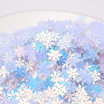 Skiennix Snowflakes Party Glitter - 2000 Pieces of PVC Confetti for Christmas & Winter Decor
