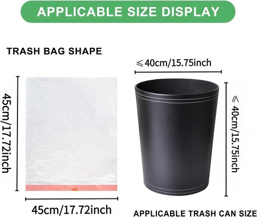 Magesh 2 Gallon Small Trash Bags - Strong Drawstring Mini Garbage Bags, 60 Count, White, Unscented