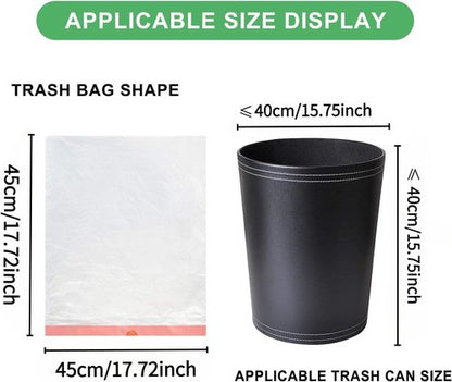 Magesh 2 Gallon Small Trash Bags - Strong Drawstring Mini Garbage Bags, 60 Count, White, Unscented