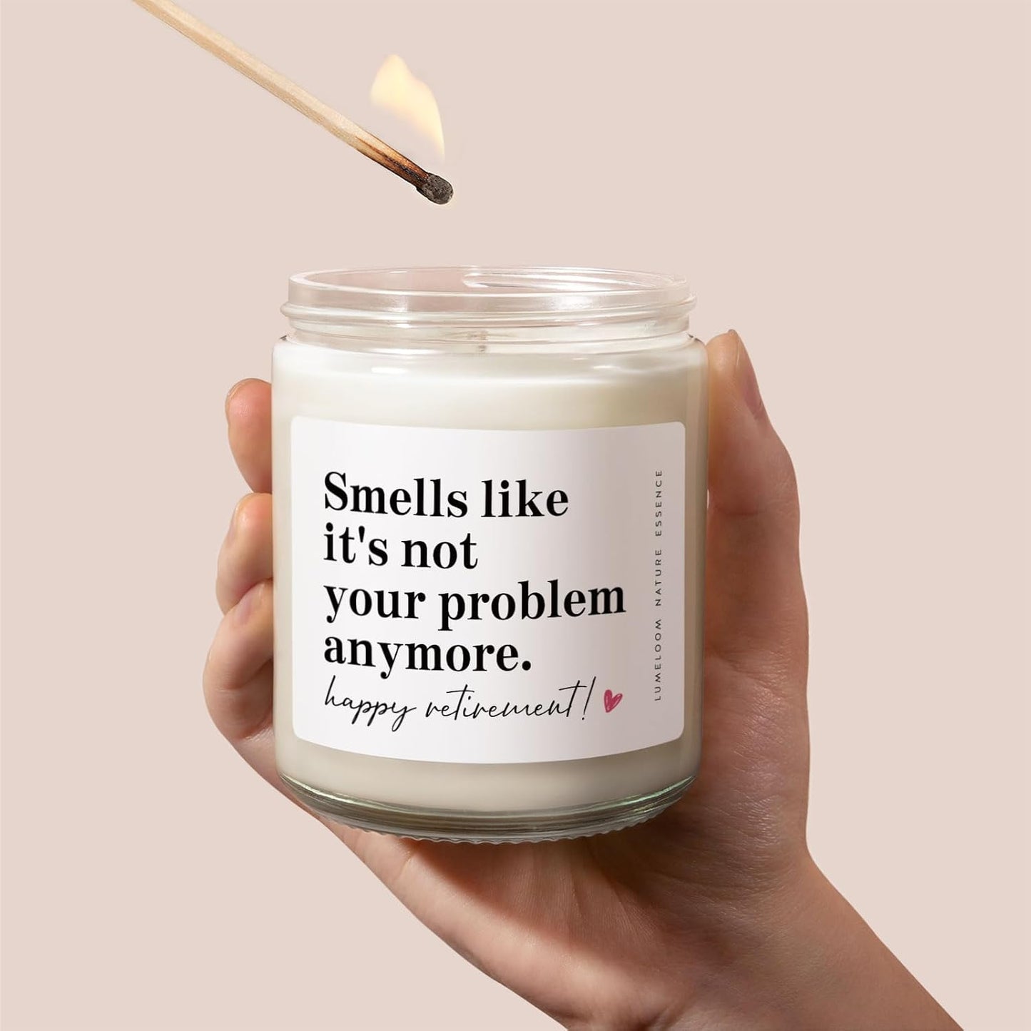Retirement Gift for Woman, Men - 9oz Lavender Scented Soy Wax Candle- Best 2026 Retired Gifts for Women, Men, Friends, Coworker, Teacher, Funny Retirement Candle Decoration