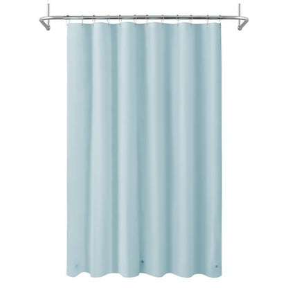 Mrs Awesome Light Blue Shower Curtain Liner with 3 Magnets, 72x72 Premium Flexible Sturdy Plastic Shower Curtain for Bathroom Lightweight & Waterproof, Light Blue