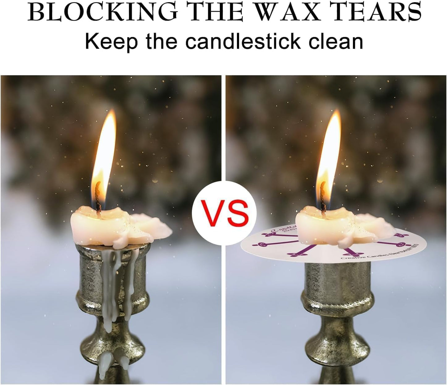 Skiennix 100 Pcs Church Candles - Unscented White Drip Protectors for Vigil Services | 5" H X 1/2" D