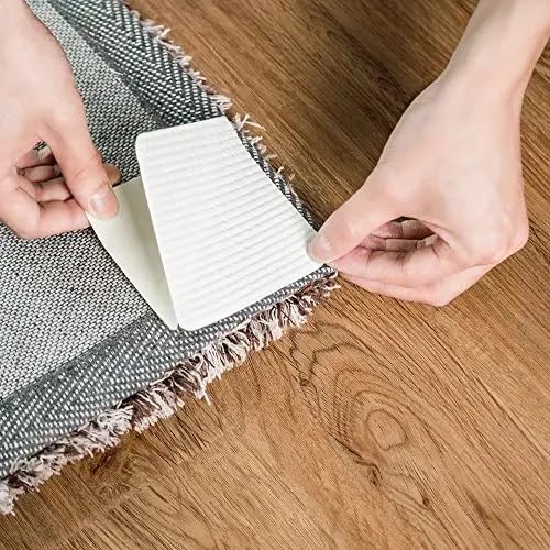 RugGrip Vacuum TECH - Washable Non Slip Rug Pads for Hardwood Floors: Keep Your Rug in Place & Make Corner Flat