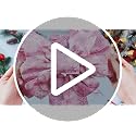 Pink Velvet Christmas Bow Set - Wired Snowflake Holiday Decorations, 6 Pcs