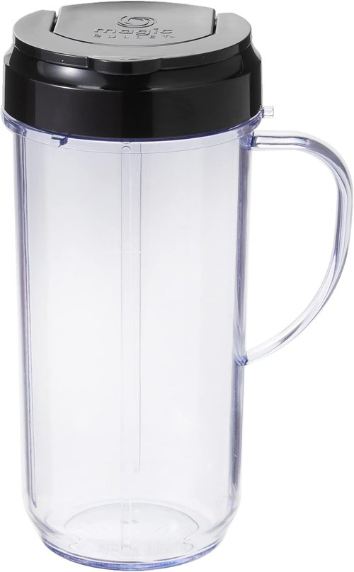 Magic Bullet 22 Ounce Travel Mug - Flip Top Lid for Easy Drinking | Sleek Black Design