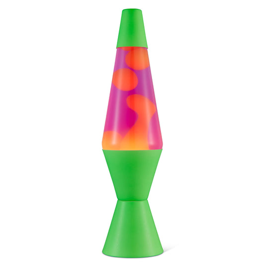 LAVA® Lamp - 14.5" Neon Green - The Original Motion Light - Orange and Pink Liquid - Item #2096 (Amazon Exclusive)