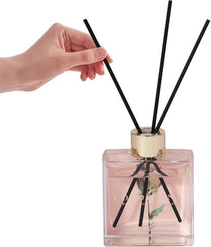 COCORRÍNA Reed Diffuser Set - 3 Pack of 3.04 Fl. Oz Cashmere Vanilla, Sandalwood Rose & Clean Linen for Home Decor