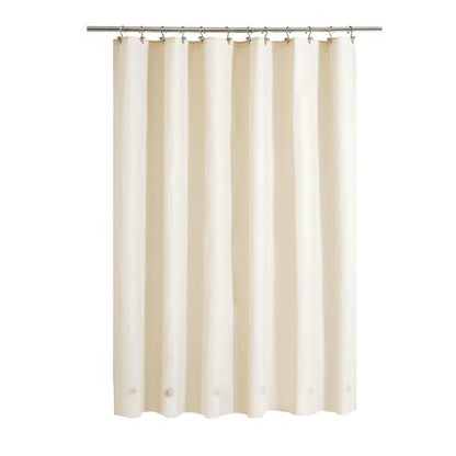 Barossa Design Beige Shower Curtain Liner with 6 Magnets - Waterproof PEVA Shower Liner for Bathroom, 72" x 72" Standard Size, PVC Free, Metal Grommets - Beige, 72x72