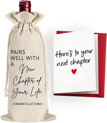 Funny Going Away New Chapter Gifts for Coworkers Women Men New Job New Beginnings Farewell Gift for Coworkers New Teacher Friends Boss, New Business Owner Gifts Ideas, Moving Away Gift for Friends