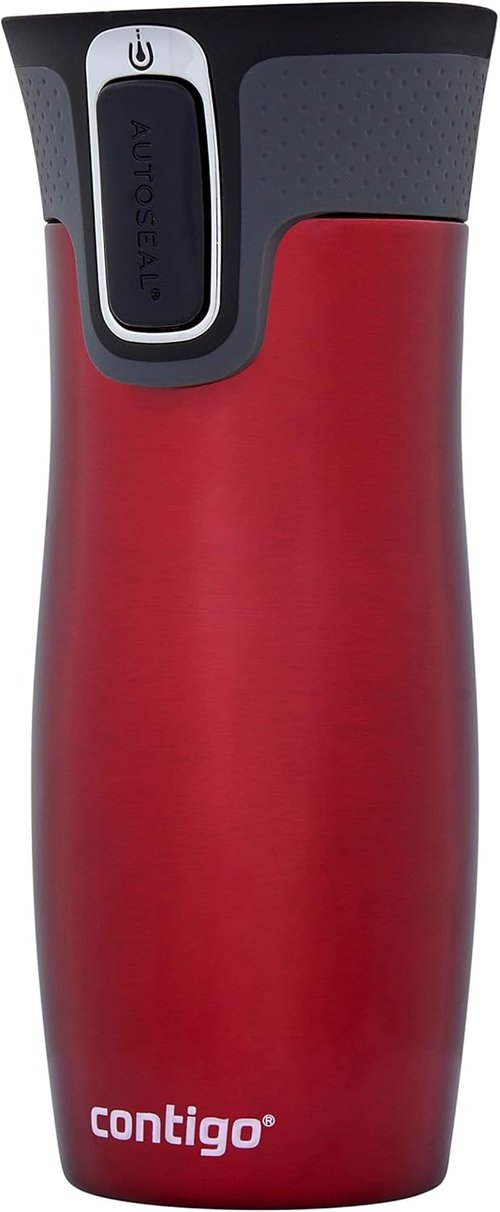 Contigo West Loop Travel Mug - Stainless Steel Vacuum Flask | Leakproof & BPA-Free Easy-Clean Lid