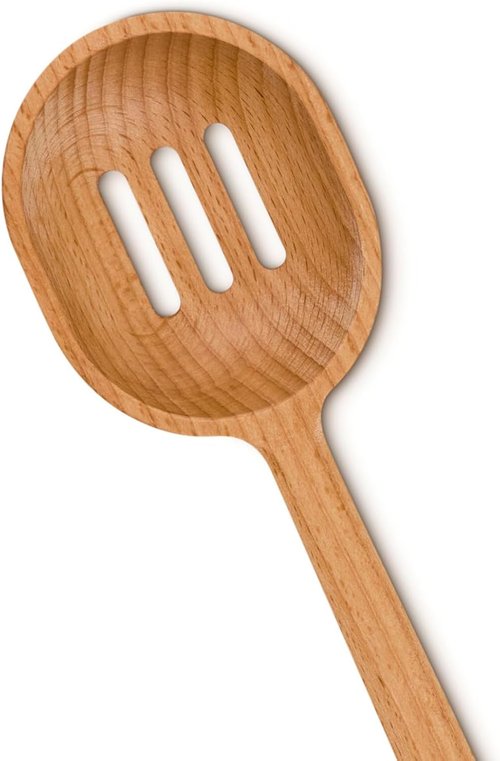 Le Creuset Wooden Slotted Spoon - Durable Kitchen Utensil for Cooking | Classic Design