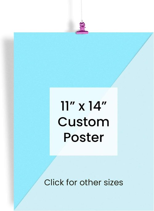 EzPosterPrints - Custom Poster Print - Upload Your Image for Personalized Decor - 11 X 14 Inches