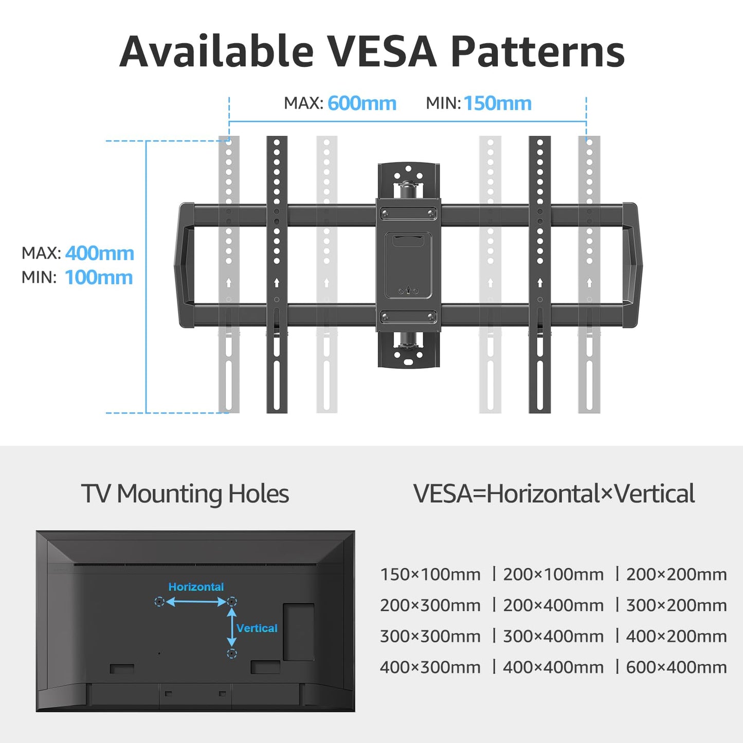 MOUNTUP Full Motion TV Wall Mount with 30” Extension & Tilt & Swivel for Most 42-75 Inch TVs, Long Arm TV Mount Corner Bracket Articulating Arm Mount, Max VESA 600x400mm and Up to 99 lbs, MU0057-L