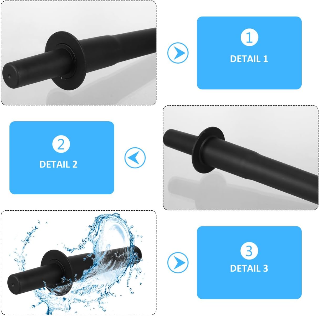 Ninja Universal Blender Tamper Stick Tool - 11.22 Inch Plastic Plunger for Smoothies & Blending