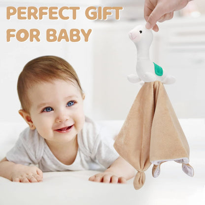 Pro Goleem Llama Security Blanket - Soft Lovey for Babies | 14-Inch Snuggle Toy & Gift