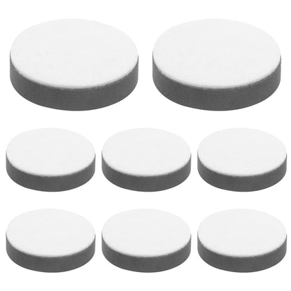 Bonsicoky 8 Pcs Self-Adhesive Furniture Bed Risers, Round Table Risers Adds 1/2" Height with Felt Pad,Black