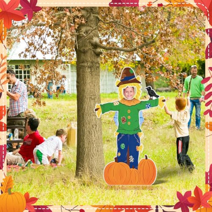 Large Fall Scarecrow Cardboard Cutout for Garden Yard Party Decorations