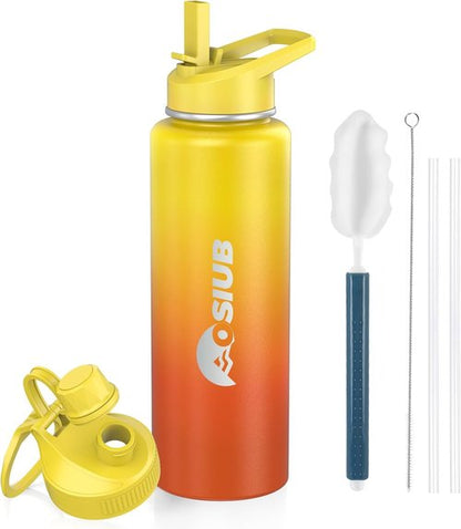 **Simple Modern 40 oz Insulated Water Bottle - Triple Wall Vacuum, Leak Proof & BPA-Free, Sunset Color**