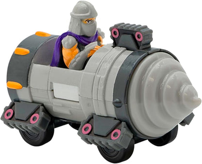 Teenage Mutant Ninja Turtles Diecast Shell Riders Set - Classic Edition Figures with Casey Jones, April, Splinter & Shredder for Kids Ages 3+