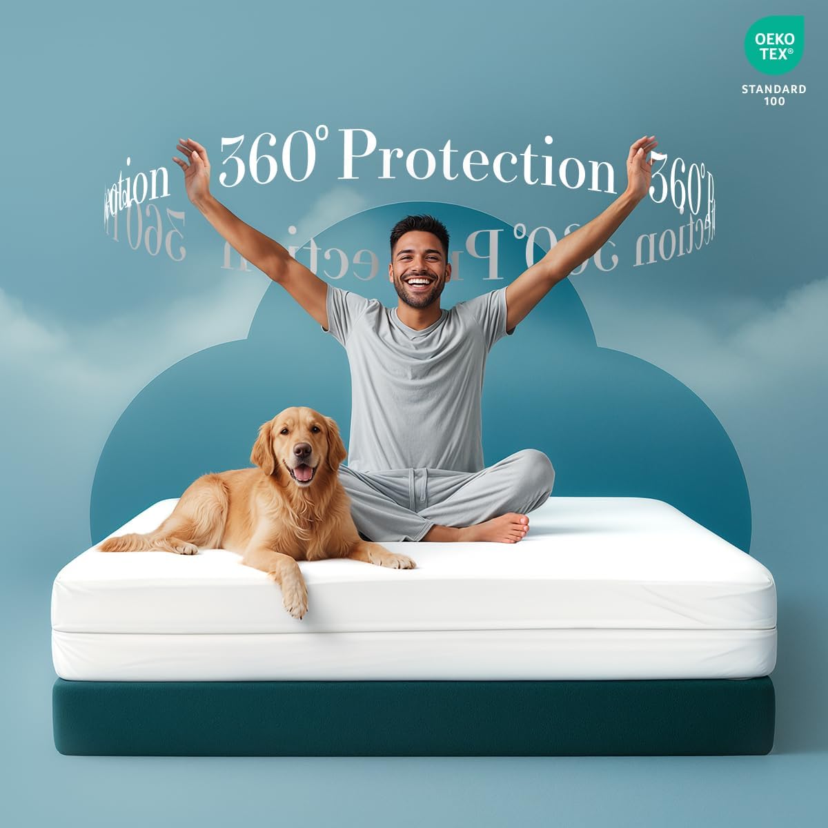 Utopia Bedding Waterproof Mattress Protector - Zippered Queen Size Encasement | Pack of 4, Bed Bug & Dust Mite Proof