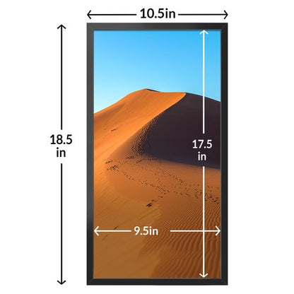 LaVie Home 10x18 Picture Frame for Wall Display, 10x18 Black Picture Frame with HD Plexiglas, 10 x 18 Poster Frame 1 Pack, Display Frame for Vertical or Horizontal, Classic Collection