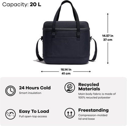 Hydro Flask Cooler Bag - Insulated Portable Soft Cooler with 20L Capacity | Surf Blue