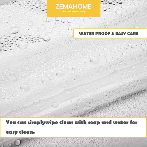 ZEMAHOME 10 Pack PEVA Plastic Shower Curtain Liner Premium Light Weight 72" x 72" Clear Bathroom Shower Showroom Curtain Liner with Rustproof Metal Gromments and Weighted Magnet